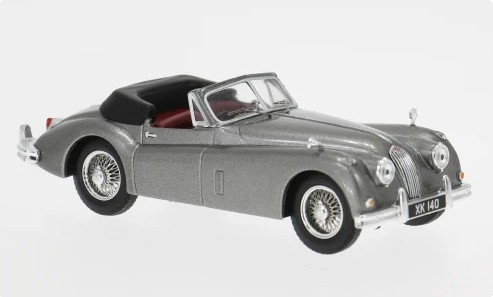 Jaguar XK140 Cabriolet 1956 Donkergrijs - 1:43